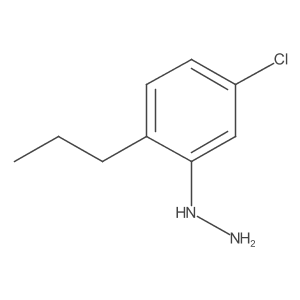 (5-Chloro-2-propylphenyl)hydrazine结构式