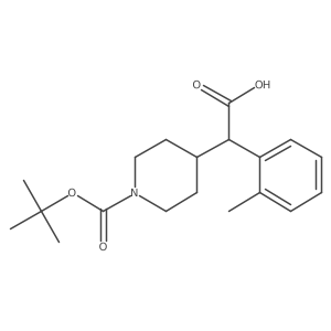 2-(1-(Tert-butoxycarbonyl)piperidin-4-yl)-2-(o-tolyl)acetic acid Structure
