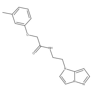 N-(2-(1H-imidazo[1,2-b]pyrazol-1-yl)ethyl)-2-(m-tolyloxy)acetamide Structure