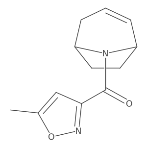 (1R,5S)-8-azabicyclo[3.2.1]oct-2-en-8-yl(5-methylisoxazol-3-yl)methanone结构式