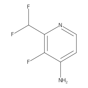 2-(Difluoromethyl)-3-fluoropyridin-4-amine结构式