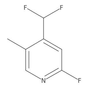 4-(Difluoromethyl)-2-fluoro-5-methylpyridine Structure