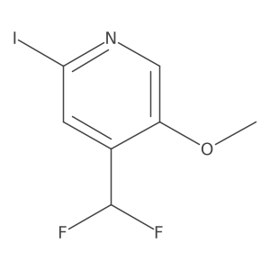 4-(Difluoromethyl)-2-iodo-5-methoxypyridine Structure