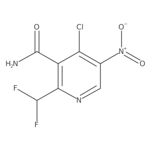 4-Chloro-2-(difluoromethyl)-5-nitronicotinamide Structure