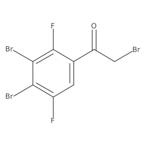 Ethanone, 2-bromo-1-(3,4-dibromo-2,5-difluorophenyl)- Structure