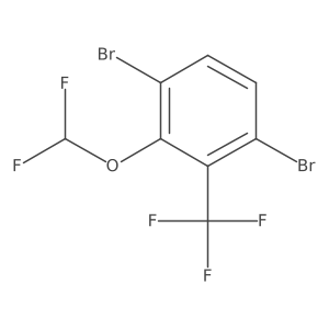 Benzene, 1,4-dibromo-2-(difluoromethoxy)-3-(trifluoromethyl)-结构式