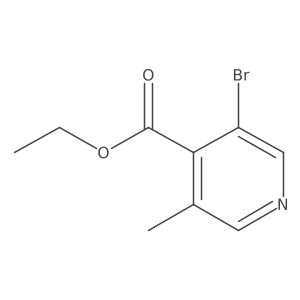 Ethyl 3-bromo-5-methylisonicotinate结构式
