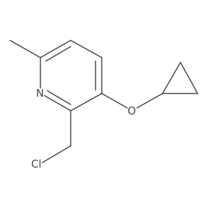 2-(Chloromethyl)-3-cyclopropyloxy-6-methylpyridine结构式