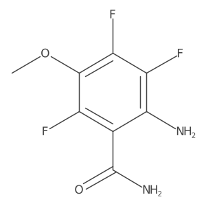 2-Amino-3,4,6-trifluoro-5-methoxybenzamide Structure