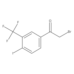 4-Iodo-3-(trifluoromethyl)phenacyl bromide结构式