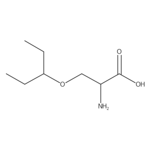 (2R)-2-amino-3-(pentan-3-yloxy)propanoic acid结构式