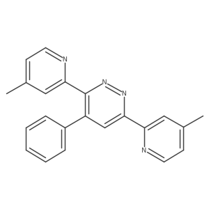 3,6-Bis(4-methyl-2-pyridinyl)-4-phenylpyridazine结构式