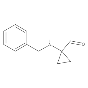 1-(Benzylamino)cyclopropane-1-carbaldehyde Structure