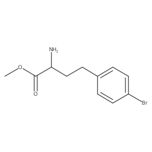 Methyl 2-amino-4-(4-bromophenyl)butanoate结构式