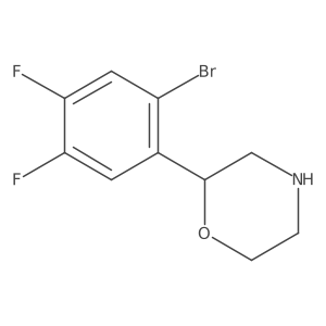 2-(2-Bromo-4,5-difluorophenyl)morpholine Structure