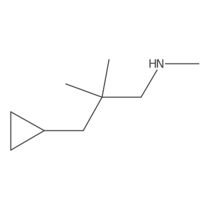 (3-Cyclopropyl-2,2-dimethylpropyl)(methyl)amine结构式