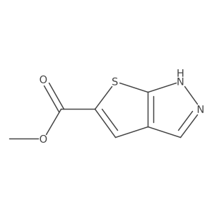 Methyl1H-thieno[2,3-c]pyrazole-5-carboxylate结构式