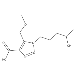 1-(4-hydroxypentyl)-5-(methoxymethyl)-1H-1,2,3-triazole-4-carboxylic acid Structure