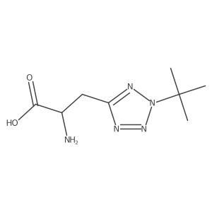2-amino-3-(2-tert-butyl-2H-1,2,3,4-tetrazol-5-yl)propanoic acid Structure