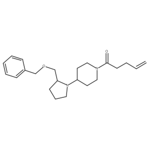 1-(4-(2-((Benzyloxy)methyl)pyrrolidin-1-yl)piperidin-1-yl)pent-4-en-1-one Structure