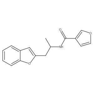 N-(1-(benzofuran-2-yl)propan-2-yl)furan-3-carboxamide结构式