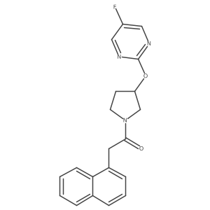 1-(3-((5-Fluoropyrimidin-2-yl)oxy)pyrrolidin-1-yl)-2-(naphthalen-1-yl)ethanone结构式