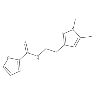 N-(2-(1,5-dimethyl-1H-pyrazol-3-yl)ethyl)furan-2-carboxamide结构式