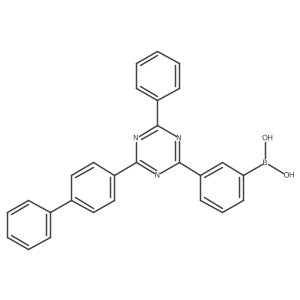 [3-[4-Phenyl-6-(4-phenylphenyl)-1,3,5-triazin-2-yl]phenyl]boronic acid Structure
