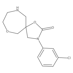 3-(3-Chlorophenyl)-1,7-dioxa-3,10-diazaspiro[4.6]undecan-2-one Structure