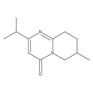 7-Methyl-2-(propan-2-yl)-4H,6H,7H,8H,9H-pyrido[1,2-a]pyrimidin-4-one结构式