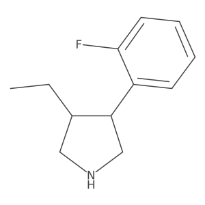 3-Ethyl-4-(2-fluorophenyl)pyrrolidine Structure