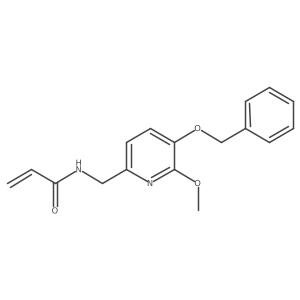 N-{[5-(benzyloxy)-6-methoxypyridin-2-yl]methyl}prop-2-enamide结构式