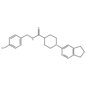 N-[(4-bromophenyl)methyl]-1-{5H,6H,7H-cyclopenta[c]pyridazin-3-yl}piperidine-4-carboxamide Structure