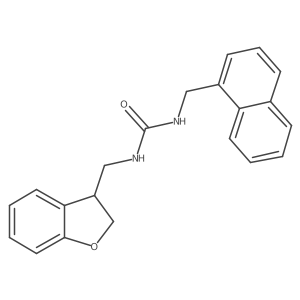 3-[(2,3-Dihydro-1-benzofuran-3-yl)methyl]-1-[(naphthalen-1-yl)methyl]urea Structure