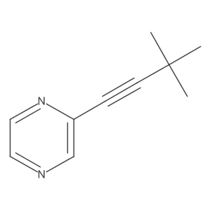 2-(3,3-Dimethylbut-1-yn-1-yl)pyrazine Structure