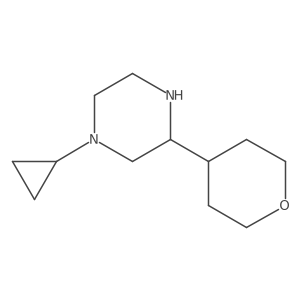 1-cyclopropyl-3-(tetrahydro-2H-pyran-4-yl)piperazine结构式