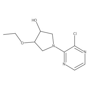 1-(3-Chloropyrazin-2-yl)-4-ethoxypyrrolidin-3-ol Structure