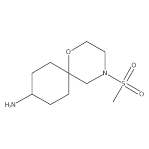 4-Methanesulfonyl-1-oxa-4-azaspiro[5.5]undecan-9-amine结构式