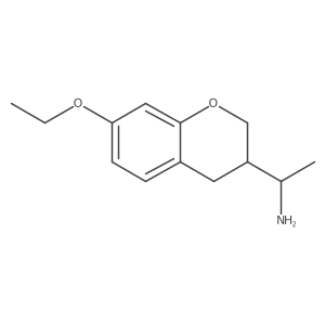 (1R)-1-(7-ethoxy-3,4-dihydro-2H-1-benzopyran-3-yl)ethan-1-amine Structure
