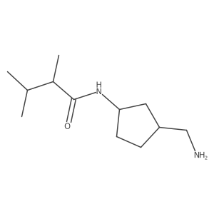 rac-N-[(1R,3S)-3-(aminomethyl)cyclopentyl]-2,3-dimethylbutanamide Structure