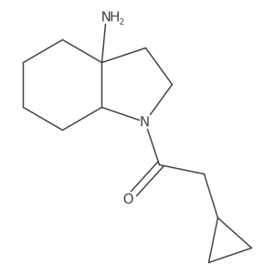 1-(3a-amino-octahydro-1H-indol-1-yl)-2-cyclopropylethan-1-one Structure