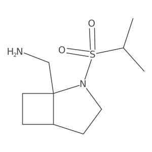 [2-(Propane-2-sulfonyl)-2-azabicyclo[3.2.0]heptan-1-yl]methanamine Structure