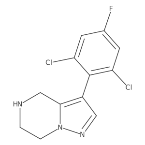 3-(2,6-dichloro-4-fluorophenyl)-4H,5H,6H,7H-pyrazolo[1,5-a]pyrazine Structure