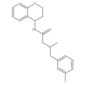 N-(3,4-Dihydro-2H-chromen-4-yl)-2-[(3-iodophenyl)methyl-methylamino]acetamide结构式