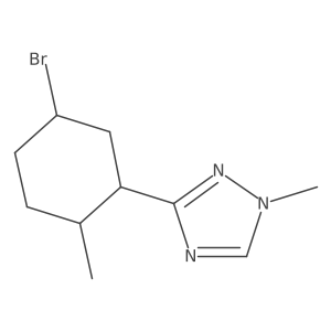 3-(5-bromo-2-methylcyclohexyl)-1-methyl-1H-1,2,4-triazole Structure