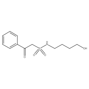 N-(4-hydroxybutyl)-2-oxo-2-phenylethane-1-sulfonamide结构式