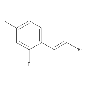 1-(2-Bromoethenyl)-2-fluoro-4-methylbenzene Structure