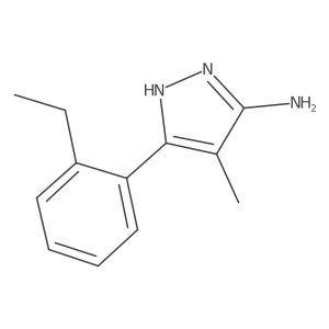 3-(2-ethylphenyl)-4-methyl-1H-pyrazol-5-amine Structure