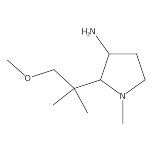 2-(1-Methoxy-2-methylpropan-2-yl)-1-methylpyrrolidin-3-amine结构式