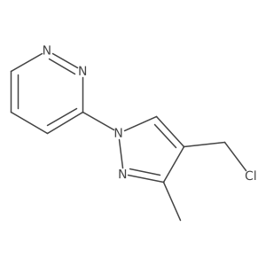 3-[4-(chloromethyl)-3-methyl-1H-pyrazol-1-yl]pyridazine Structure